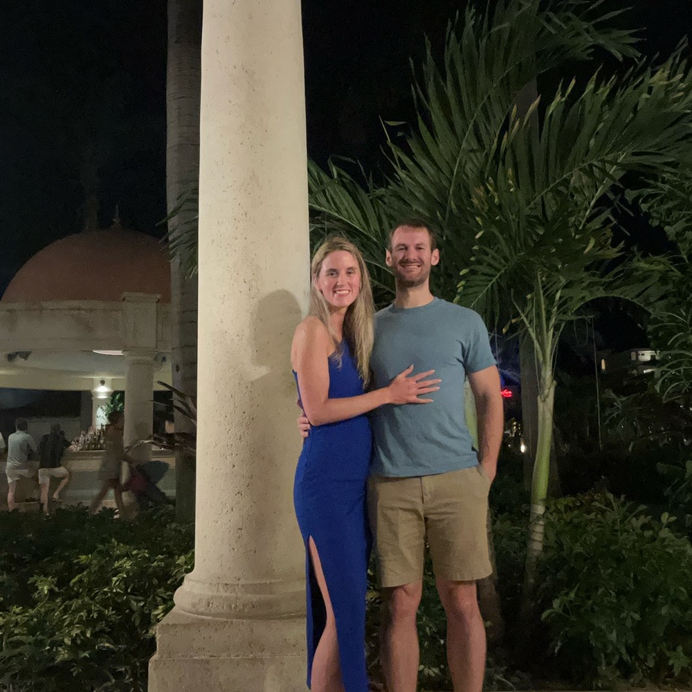 Elegant Blue One Shoulder Dress
